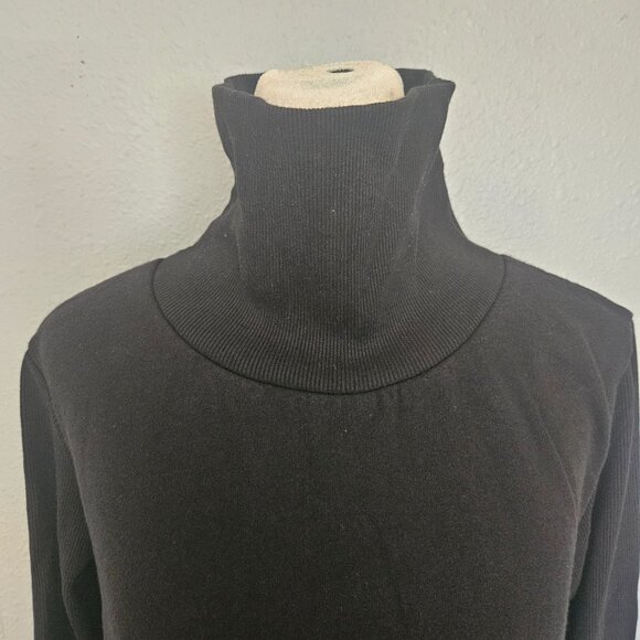 Alo Yoga Clarity Sweatshirt Women's Small Black Pullover Turtleneck Athleisure - Picture 9 of 13